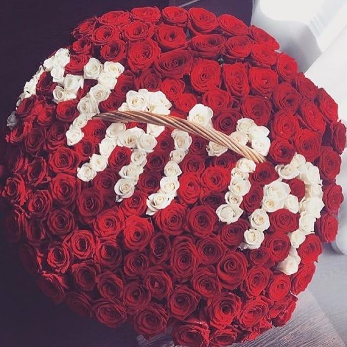 301 красная роза для любимой мамы