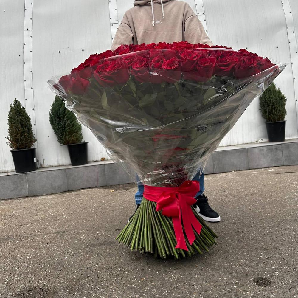 Букет из 301 метровой розы (100 см)