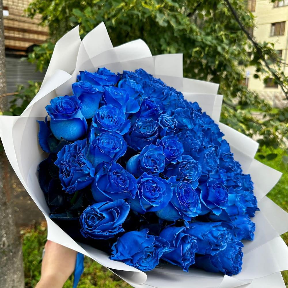 Букет из 35 синих роз (Эквадор)